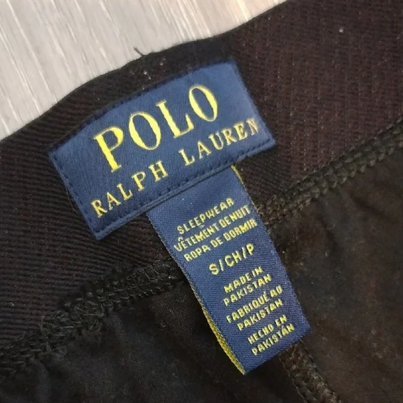 Polo by Ralph Lauren Black Jogger Sleepwear - Picture 3 of 8